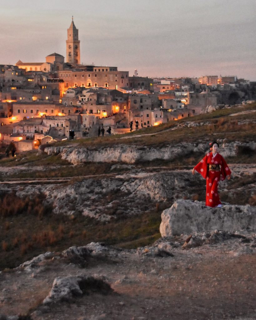 Turisti giapponesi a Matera